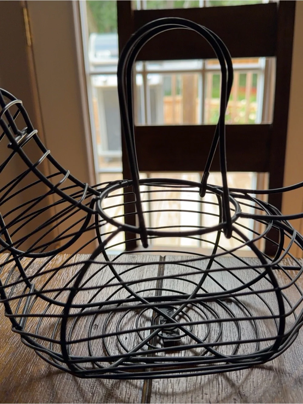 Vintage-Style Chicken Egg Basket